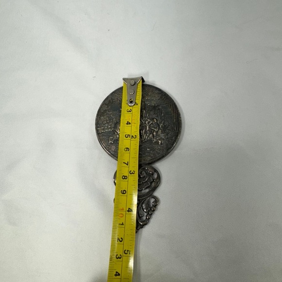 VTG Hans Jensen silver plate hand held mirror - Picture 7 of 7